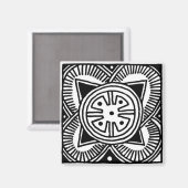 アフリカの部族デザイン磁石 マグネット (正面/裏面)