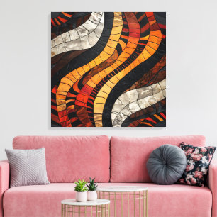 アフリカの部族パターンのキャンバスアート キャンバスプリント