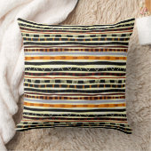 アフリカの部族パターン クッション (ブランケット)