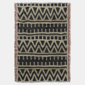 アフリカの部族パターン スローブランケット (正面縦)