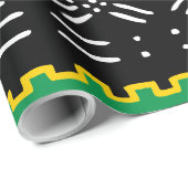 アフリカの部族パターン ラッピングペーパー (ロールコーナー)