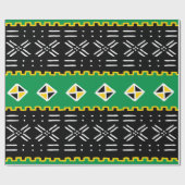 アフリカの部族パターン ラッピングペーパー (フラット)