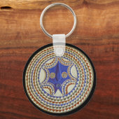 アフリカの部族マスク キーホルダー (正面)