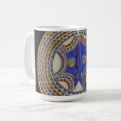 アフリカの部族マスク コーヒーマグカップ (正面左)