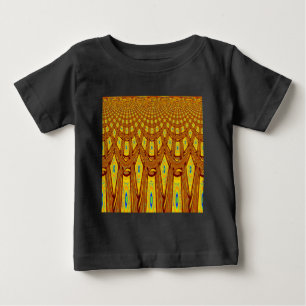 アフリカの部族モチーフ ベビーTシャツ