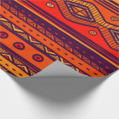 アフリカの部族模様パーティー包装紙 ラッピングペーパー (角)