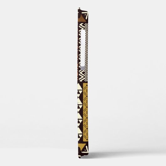 アフリカの部族生地、抽象芸術ヴィンテージ。 Case-Mate iPhoneケース (裏面 / 左)