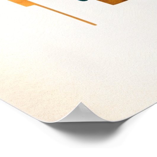 アフリカの部族絵画女性のアーコンテンポラリート ポスター (角)