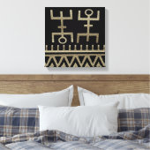 アフリカの部族舞踊 キャンバスプリント (インサイチュ (寝室))