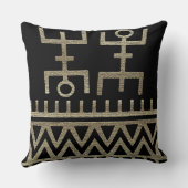 アフリカの部族舞踊 クッション (裏面)