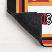 アフリカの部族色幾何学パターン マウスパッド (コーナー)