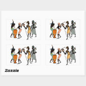 アフリカの部族芸術のシール 長方形シール (シート)