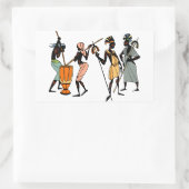 アフリカの部族芸術のシール 長方形シール (バッグ)