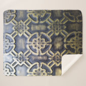 アフリカの部族芸術パターン シェルパブランケット (正面(横))