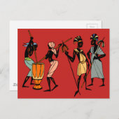 アフリカの部族芸術ポストカード ポストカード (正面/裏面)