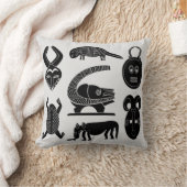 アフリカの部族芸術 クッション (ブランケット)