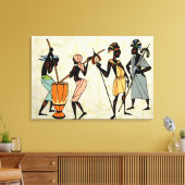 アフリカの部族 キャンバスプリント (インサイチュ (リビング))