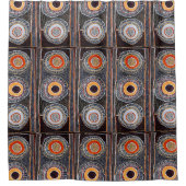 アフリカの部族 シャワーカーテン (正面)