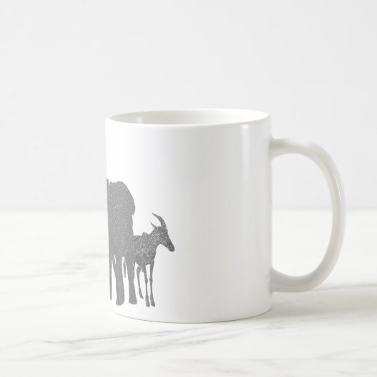 アフリカの野性生物のマグ マグカップ (右)