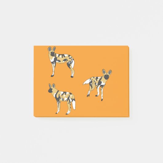 アフリカの野犬 ポストイット (正面)