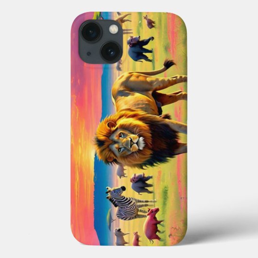 「アフリカの野生の国王陛下」 Case-Mate iPhoneケース (裏面)