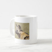 アフリカの野生の犬のマグ コーヒーマグカップ (正面左)
