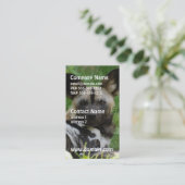 アフリカの野生の犬の写真の名刺 名刺 (スタンド正面)