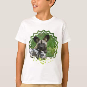 アフリカの野生の犬の青年Tシャツ Tシャツ