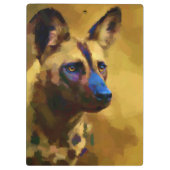 アフリカの野生の犬を愛する クリップボード (裏面)