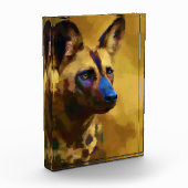 アフリカの野生の犬を愛する フォトブロック (左)