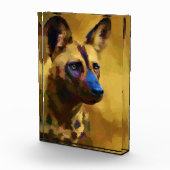 アフリカの野生の犬を愛する フォトブロック (右)