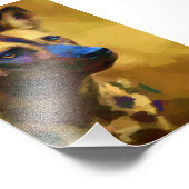 アフリカの野生の犬を愛する フォトプリント (角)