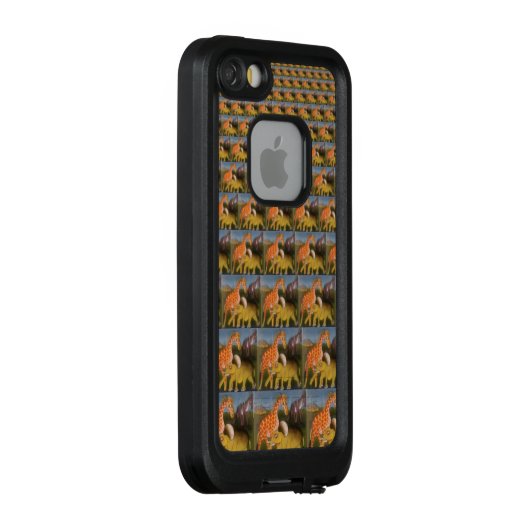 アフリカの野生の防水性ポップ・アートの芸術 LifeProof iPhoneケース (裏面/右)