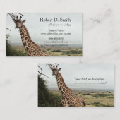 アフリカの野生キリン科学プロフェッショナル 名刺 (正面/裏面)