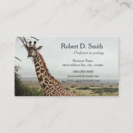 アフリカの野生キリン科学プロフェッショナル 名刺