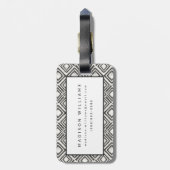 アフリカの野生パターン ラゲッジタグ (裏面縦)