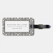 アフリカの野生パターン ラゲッジタグ (裏面横)