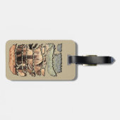 アフリカの野生動物が象のボディガードを引き裂いた ラゲッジタグ (裏面横)