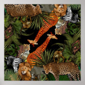 アフリカの野生動物のポスター ポスター (正面)