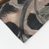 アフリカの野生動物の皮膚パターン フリースブランケット (角)