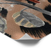 アフリカの野生動物の皮膚パターン ポスター (角)