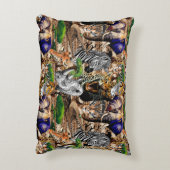 アフリカの野生動物サバンナ アクセントクッション (裏面(縦))