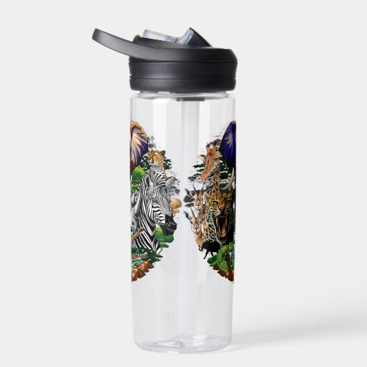 アフリカの野生動物サバンナ ウォーターボトル (右面)