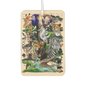 アフリカの野生動物サバンナ カーエアーフレッシュナー (正面)