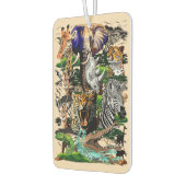 アフリカの野生動物サバンナ カーエアーフレッシュナー (左)