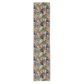 アフリカの野生動物サバンナ ショートテーブルランナー (正面)