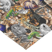 アフリカの野生動物サバンナ ショートテーブルランナー (コーナー)