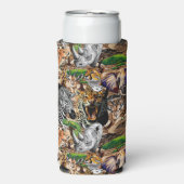 アフリカの野生動物サバンナ スリム缶クーラー (Seltzer正面)