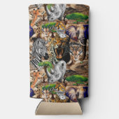 アフリカの野生動物サバンナ スリム缶クーラー (裏面)