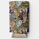 アフリカの野生動物サバンナ スリム缶クーラー (正面)